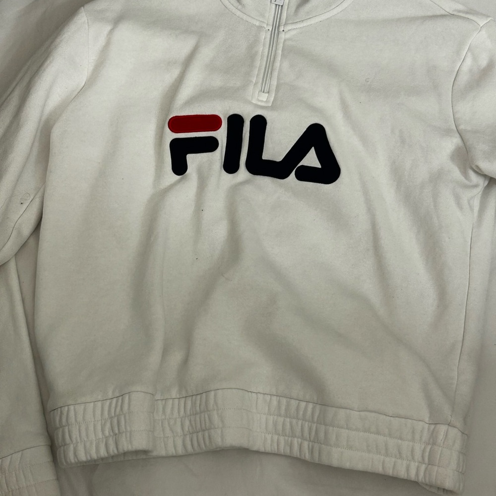 Fila Black and White Sweatshirt with Logo